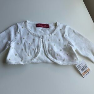 Baby girls white cardigan